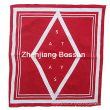 Kundenspezifisches Logo bedruckte rote Baumwollförderung Bandanna